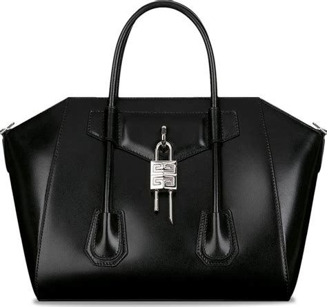 Small Antigona Lock bag in Box leather 